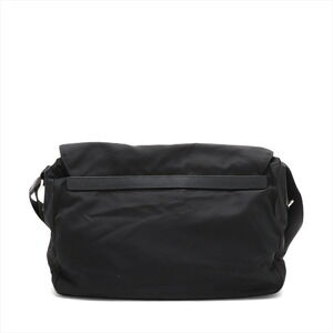 Prada bag shoulder Tessuto leather black nylon
